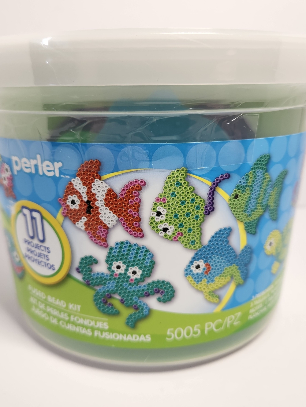 Perler Ocean Friends Fused Bead Kit Colorful Blue & Green Sea Creatures 5000 Pc